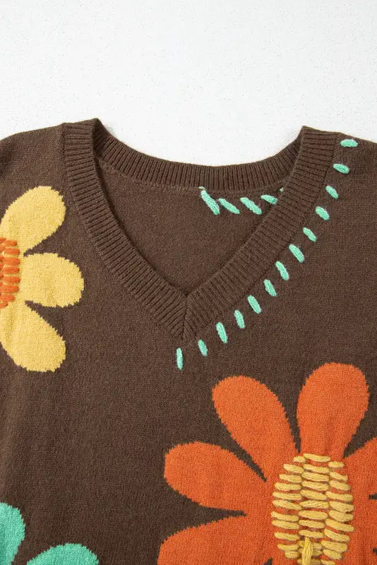 Wildflower hug slouchy sweater - cozy & stylish | fashionfitz