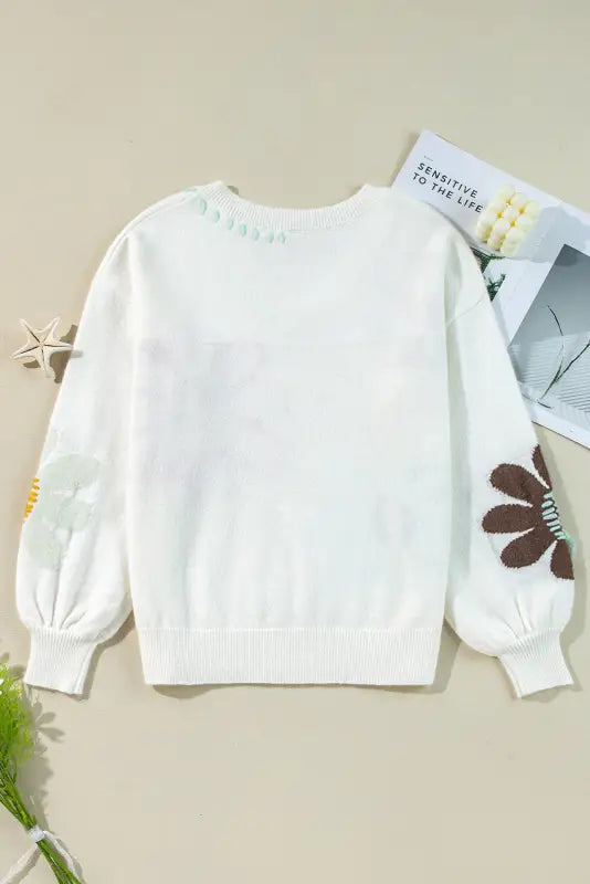 Wildflower hug slouchy sweater - cozy & stylish | fashionfitz