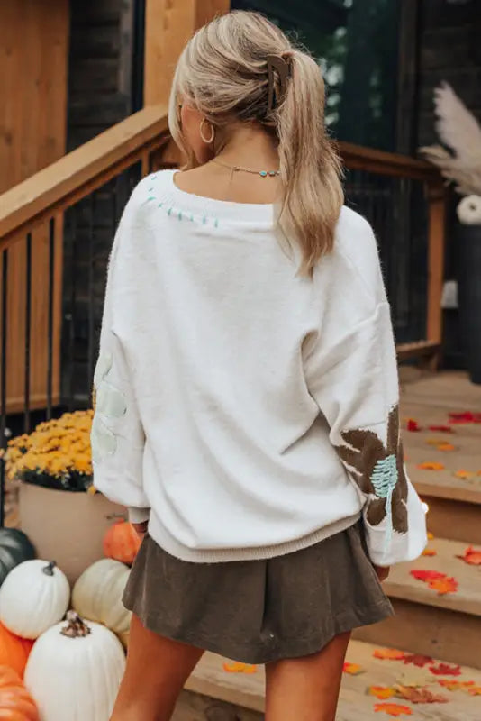 Wildflower hug slouchy sweater - cozy & stylish | fashionfitz