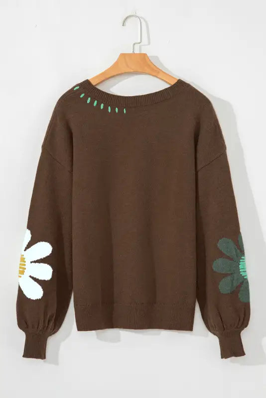 Wildflower hug slouchy sweater - cozy & stylish | fashionfitz