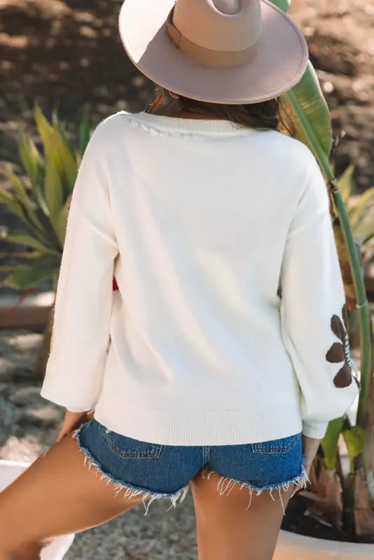 Wildflower hug slouchy sweater - cozy & stylish | fashionfitz