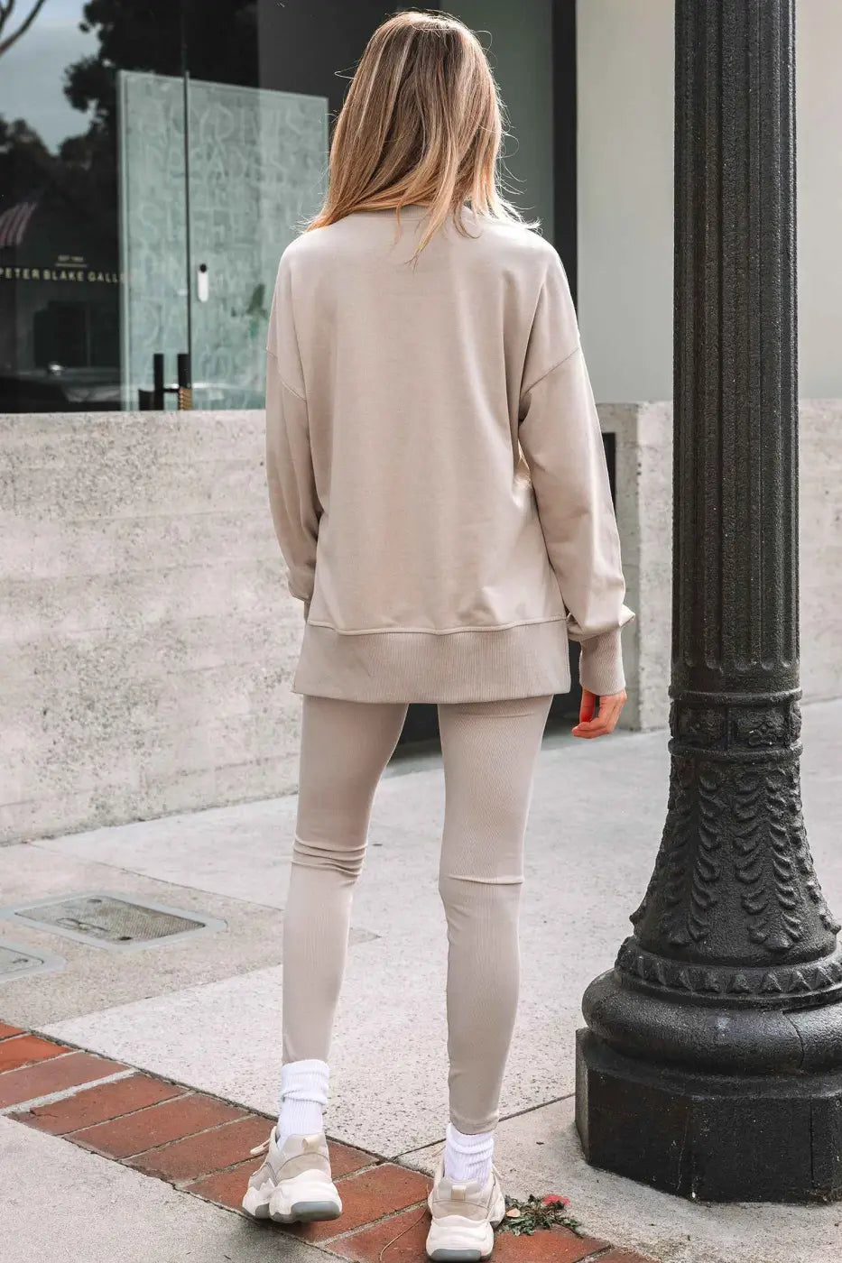 Women’s oversized sweatshirt and leggings matching set | fashionfitz