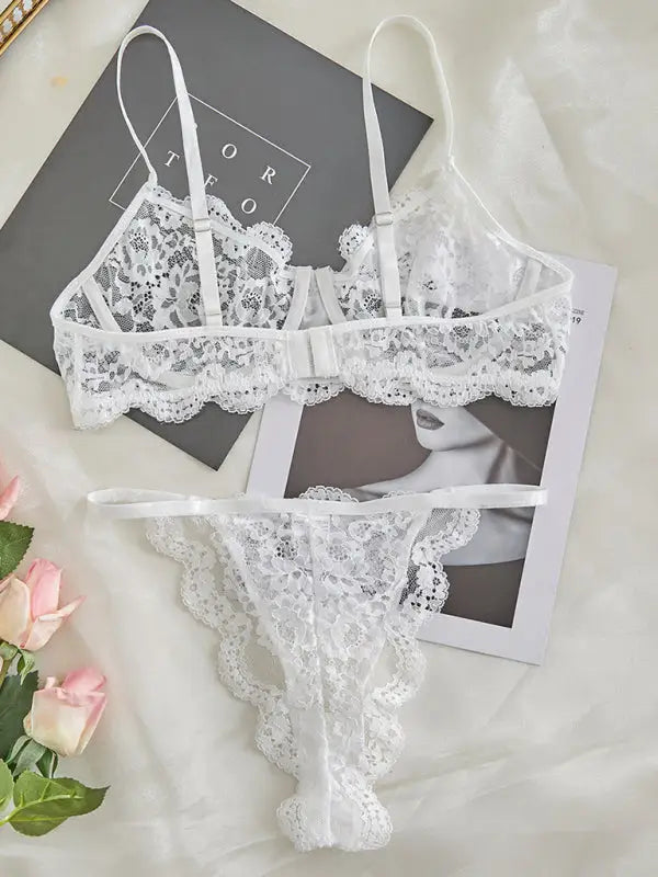 Romance bra and thong set - lingerie sets