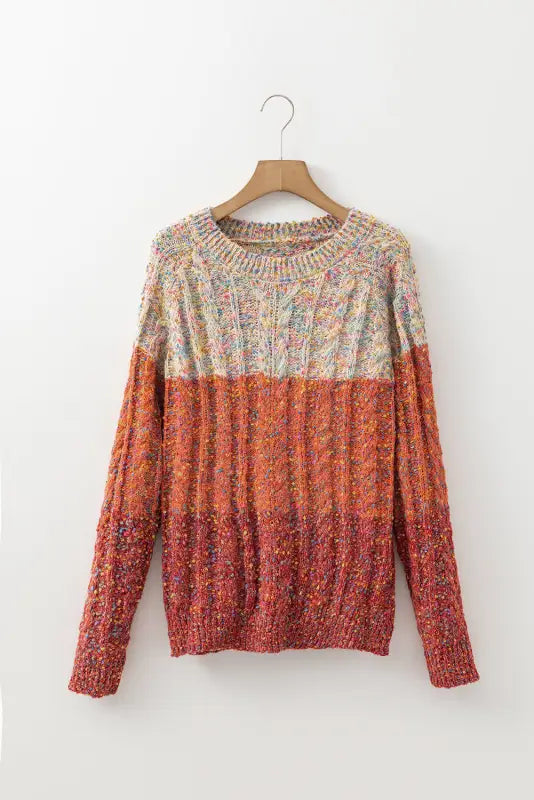 Wool knitted jumper - colorful confetti by fahionfitz