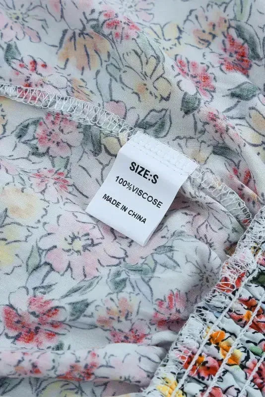 Wrapped V-Neck Floral Crop Top - Fashionfitz