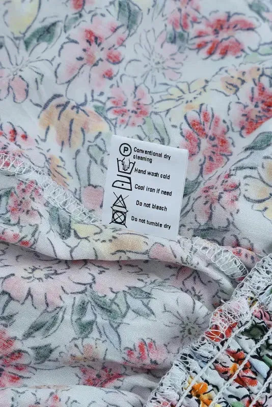 Wrapped V-Neck Floral Crop Top - Fashionfitz