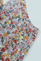 Wrapped V-Neck Floral Crop Top - Fashionfitz