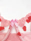 Xoxo sheer embroidered 3-pieces garter set - sets