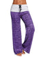 Yoga quick dry wide leg sweatpants - purple / s - pants