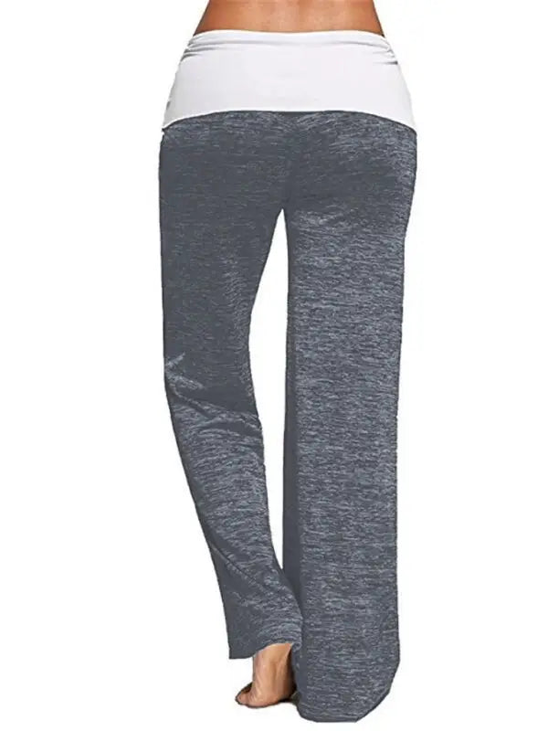 Yoga quick dry wide leg sweatpants - pants