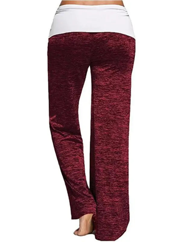 Yoga quick dry wide leg sweatpants - pants