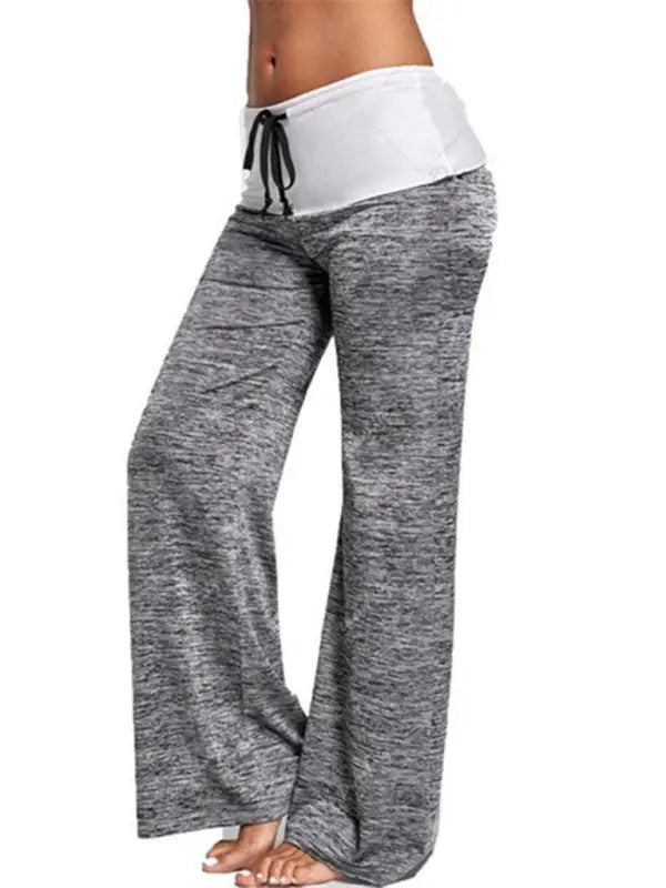 Yoga quick dry wide leg sweatpants - pants