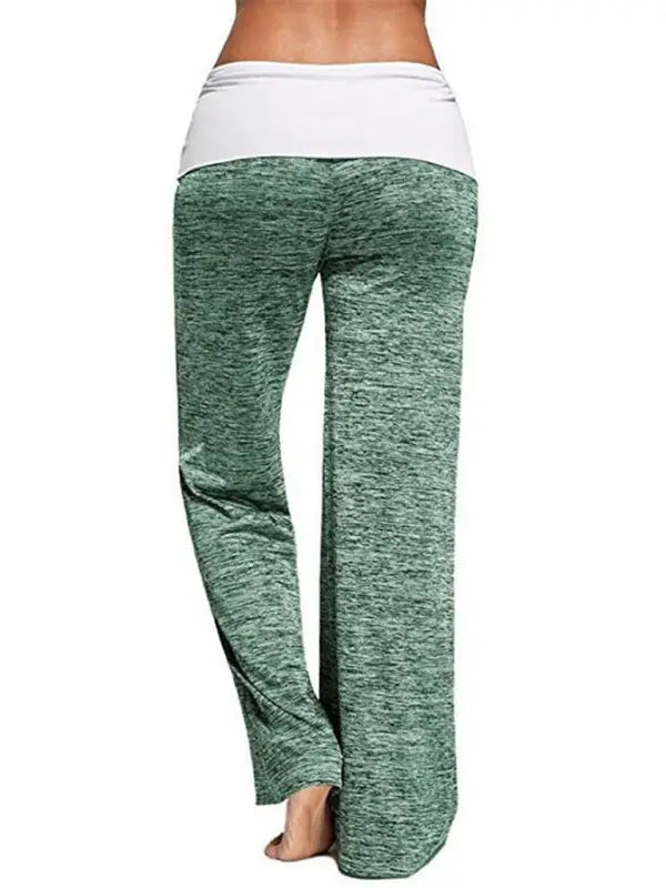 Yoga quick dry wide leg sweatpants - pants