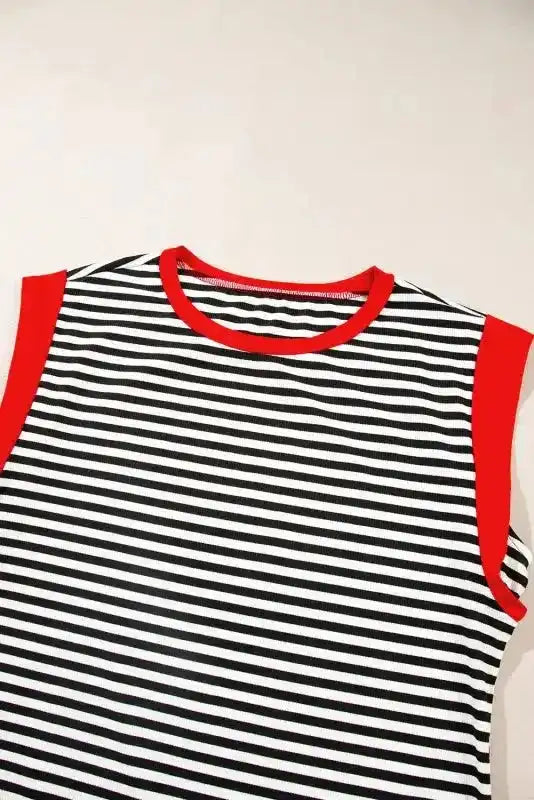Zebra Edge Tank Top - Fashionfitz