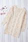 Zebra print open front long cardigan - apricot / 2xl / 57% viscose + 27% polyester + 16% polyamide - cardigans