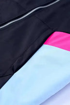 Zip-up Hooded Jacket - White Leopard Print - Fashionfitz