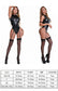 Zip-up patent leather teddy lingerie - cosplay